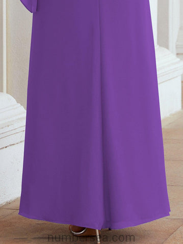 Vestido largo de fiesta formal Sunderly para la madre de la novia con capa de volantes SY28026