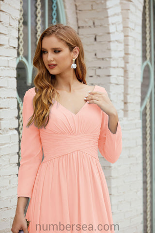 Robe de demoiselle d'honneur Baoleely en mousseline de soie, robe de soirée formelle, 28016