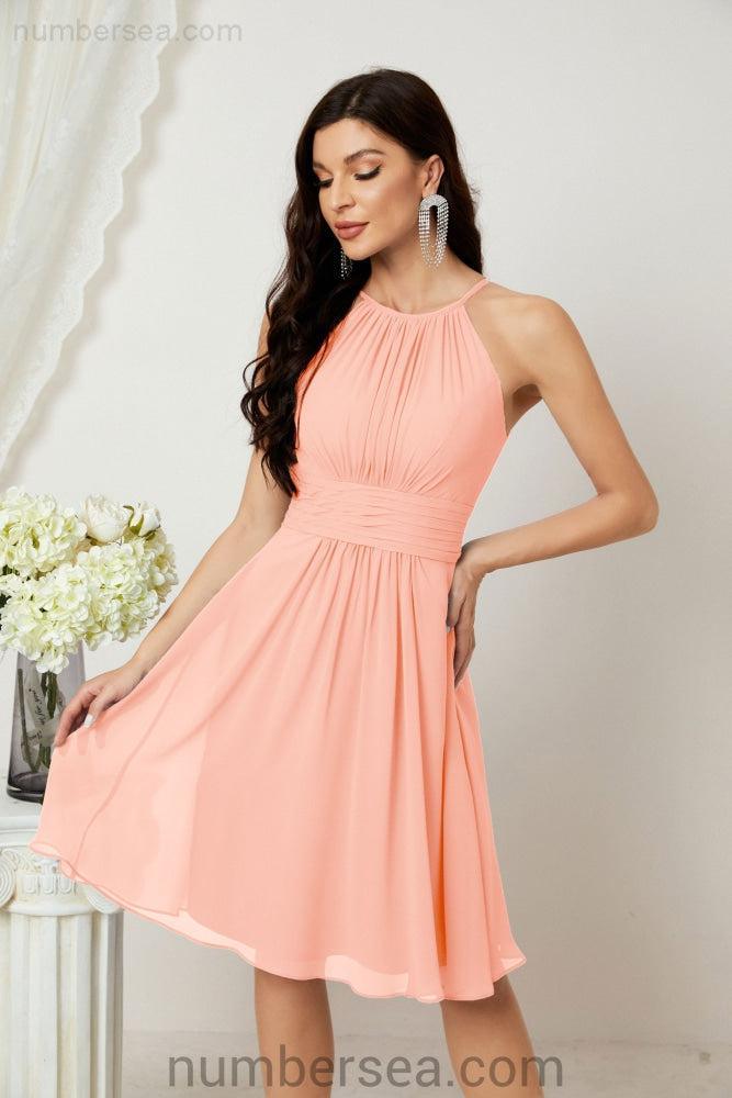 Halter Homecoming Dresses Formal Evening Party Cocktail Dress 28011