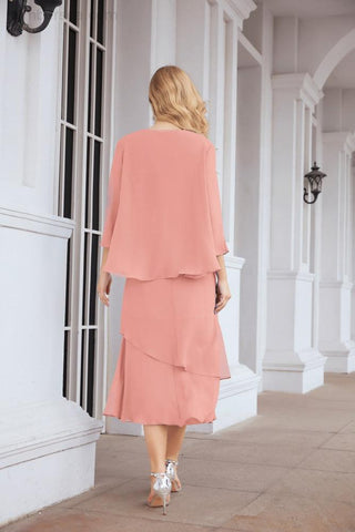 Sunnderly Two-Piece A-line Mother of The Bride Dress Formal Party Gown Dress SY28072