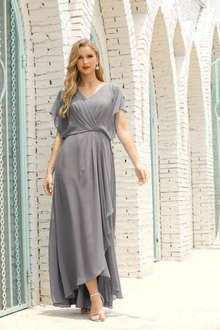 Robe de soirée longue Baoleely pour mère de la mariée, grande taille, col en V, longueur au sol, pour invitée de mariage, 28020