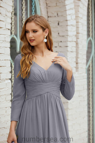 Robe de demoiselle d'honneur Baoleely en mousseline de soie, robe de soirée formelle, 28016