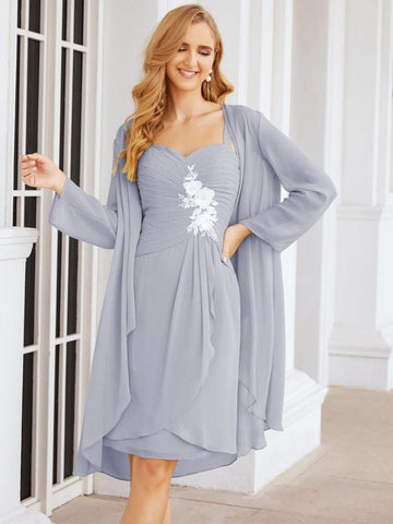 Sunnderly Mother of The Bride Groom Dresses Lace Appliques for Wedding Guest SY28066