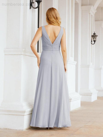 Baoleely Bridesmaid Dresses for Wedding Ruffles Long Formal Prom Gowns 28039
