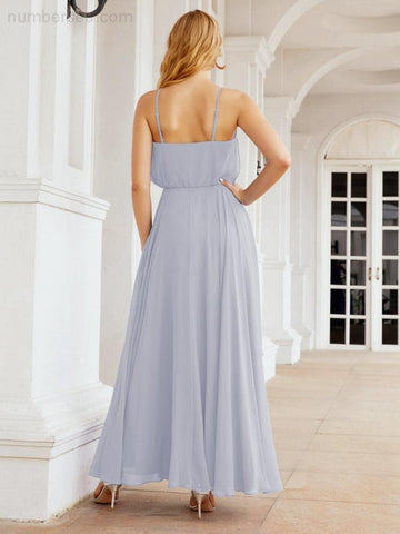 Robe de demoiselle d'honneur longue à col licou Baoleely, robe trapèze formelle pour juniors, 28029