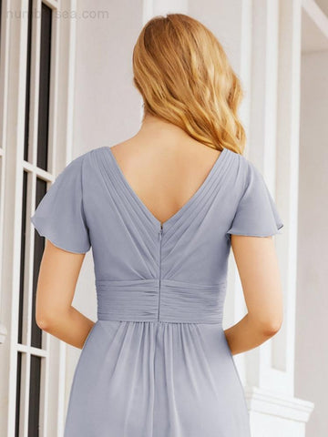 Baoleely Formal Prom Gowns for Mother of The Bride Cap Sleeves Bridesmaid Dress 28047