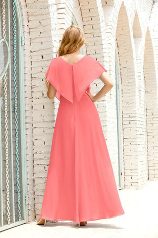 Robe de soirée longue Baoleely pour mère de la mariée, grande taille, col en V, longueur au sol, pour invitée de mariage, 28020