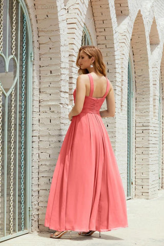 Vestidos de dama de honor con cuello halter, vestido formal de cóctel o de fiesta 28015 