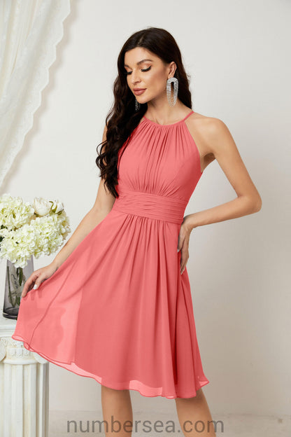 Halter Homecoming Dresses Formal Evening Party Cocktail Dress 28011