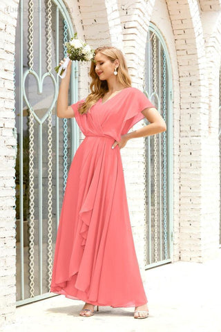 Robe de soirée longue Baoleely pour mère de la mariée, grande taille, col en V, longueur au sol, pour invitée de mariage, 28020