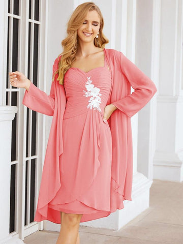 Sunnderly Mother of The Bride Groom Dresses Lace Appliques for Wedding Guest SY28066