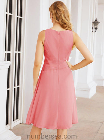 Sunnderly Mother of The Bride Dresses Prom Dress Casual Pleated Dress  SY28065