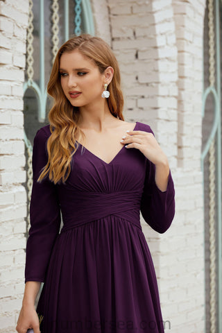 Robe de demoiselle d'honneur Baoleely en mousseline de soie, robe de soirée formelle, 28016