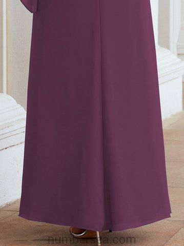 Vestido largo de fiesta formal Sunderly para la madre de la novia con capa de volantes SY28026