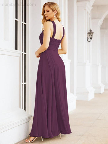 Baoleely Crisscross Halter Bridesmaid Dresses for Party Wedding Evening Prom Maxi Ball Gowns 28053