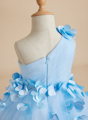 Ball-Gown/Princess Tulle Floor-length Flower Girl Dress