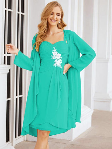 Sunnderly Mother of The Bride Groom Dresses Lace Appliques for Wedding Guest SY28066