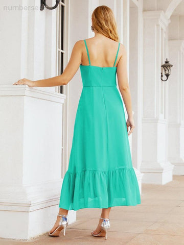 Baoleely Blackless Strap Bridesmaid Dress Ankle Length 28028