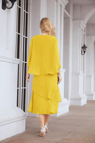 Sunnderly Two-Piece A-line Mother of The Bride Dress Formal Party Gown Dress SY28072