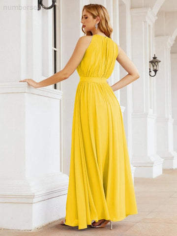 Robe de demoiselle d'honneur dos nu Baoleely, taille empire, robe de soirée formelle pour mère de la mariée 28030