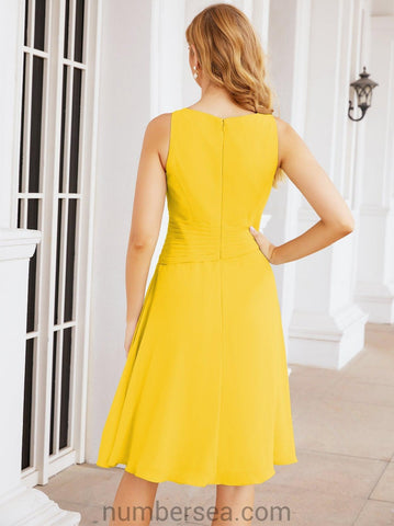 Sunnderly Mother of The Bride Dresses Prom Dress Casual Pleated Dress  SY28065