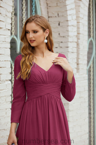 Robe de demoiselle d'honneur Baoleely en mousseline de soie, robe de soirée formelle, 28016