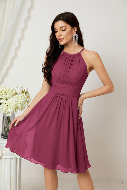 Halter Homecoming Dresses Formal Evening Party Cocktail Dress 28011