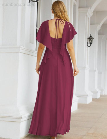 Baoleely Bridesmaid Dresses Backless Formal Prom Gowns for Evening Party Mother of The Bride Dress 28040