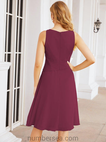 Sunnderly Mother of The Bride Dresses Prom Dress Casual Pleated Dress  SY28065