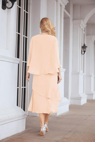 Sunnderly Two-Piece A-line Mother of The Bride Dress Formal Party Gown Dress SY28072