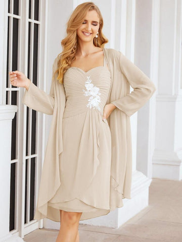 Sunnderly Mother of The Bride Groom Dresses Lace Appliques for Wedding Guest SY28066