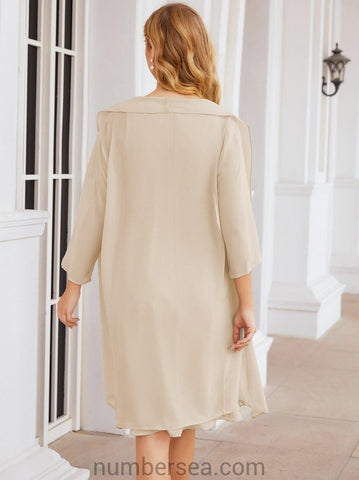 Sunnderly Mother of The Bride Dresses Prom Dress Casual Pleated Dress  SY28065