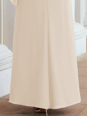 Vestido largo de fiesta formal Sunderly para la madre de la novia con capa de volantes SY28026