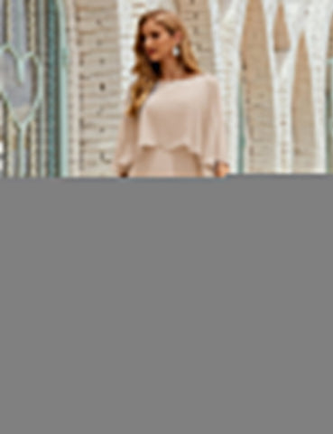 Robe de demoiselle d'honneur Sunnderly pour femme, manches longues, col en V, en mousseline, robe de cérémonie pour mariage SY28018