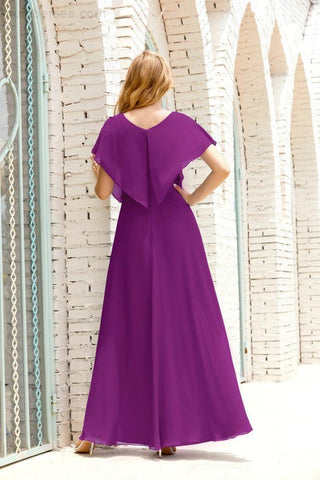 Robe de soirée longue Baoleely pour mère de la mariée, grande taille, col en V, longueur au sol, pour invitée de mariage, 28020