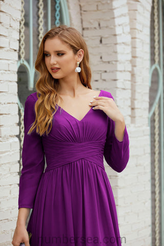 Robe de demoiselle d'honneur Baoleely en mousseline de soie, robe de soirée formelle, 28016