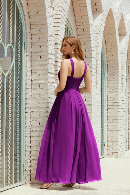 Halter Bridesmaid Dresses Formal Cocktail Prom Gown 28015