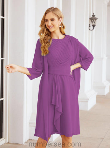 Sunnderly Mother of The Bride Dresses Prom Dress Casual Pleated Dress  SY28065