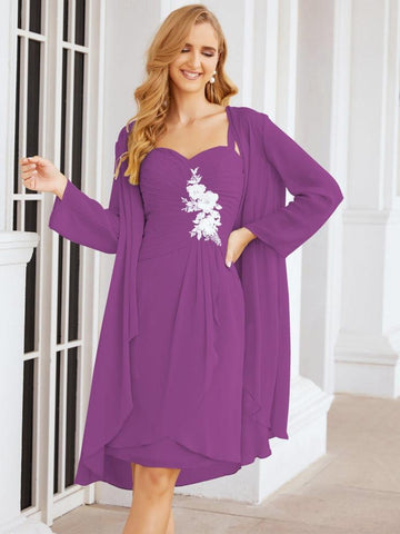 Sunnderly Mother of The Bride Groom Dresses Lace Appliques for Wedding Guest SY28066