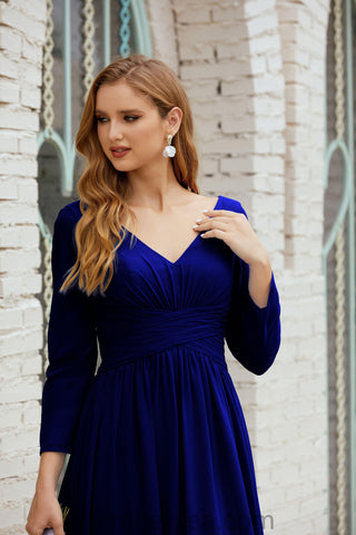 Robe de demoiselle d'honneur Baoleely en mousseline de soie, robe de soirée formelle, 28016