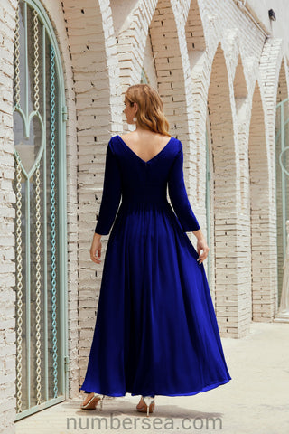 Robe de demoiselle d'honneur Baoleely en mousseline de soie, robe de soirée formelle, 28016