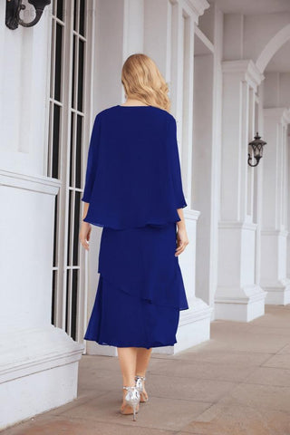 Sunnderly Two-Piece A-line Mother of The Bride Dress Formal Party Gown Dress SY28072