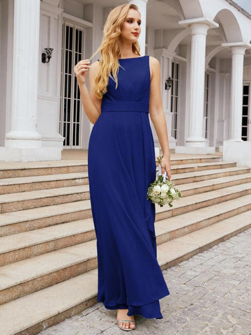 Baoleely Bridesmaid Dresses for Wedding Ruffles Long Formal Prom Gowns 28039