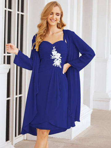 Sunnderly Mother of The Bride Groom Dresses Lace Appliques for Wedding Guest SY28066