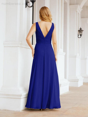 Baoleely Bridesmaid Dresses for Wedding Ruffles Long Formal Prom Gowns 28039