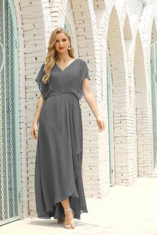 Robe de soirée longue Baoleely pour mère de la mariée, grande taille, col en V, longueur au sol, pour invitée de mariage, 28020