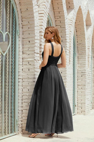 Vestidos de dama de honor con cuello halter, vestido formal de cóctel o de fiesta 28015 