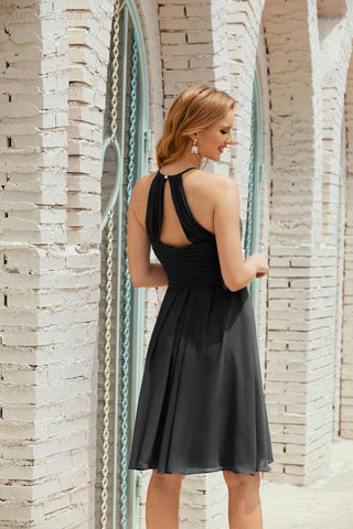 Vestidos de fiesta sin mangas, vestido formal de cóctel para graduación 28014 