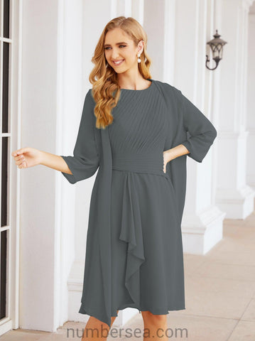 Sunnderly Mother of The Bride Dresses Prom Dress Casual Pleated Dress  SY28065