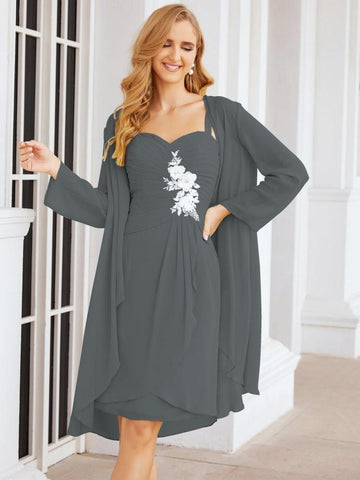 Sunnderly Mother of The Bride Groom Dresses Lace Appliques for Wedding Guest SY28066